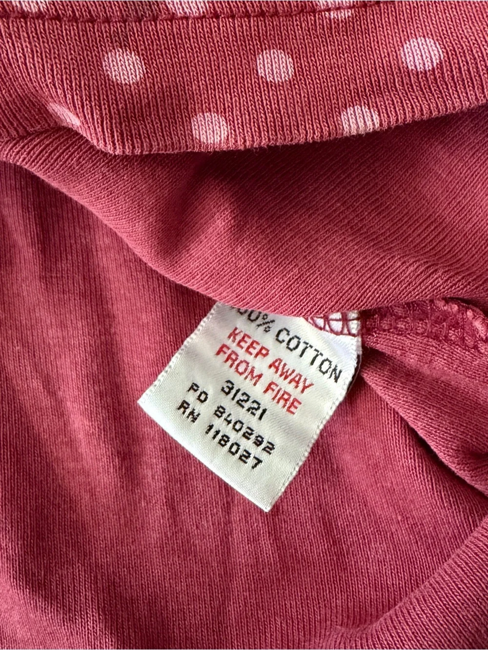 Mini Boden Girls Pink Polka Dot Long Sleeve Dress 5-6Y Cottagecore Stripes